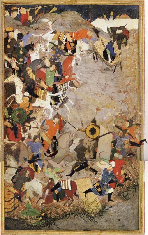Sharafuddin Yazdi Fighting on the Banks of the Oxus oil painting picture